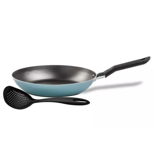 Encontraproduto.com.br - Frigideira Alumínio Antiaderente 0,45l Verde Brinox Com Espátula Frigideira Tramontina