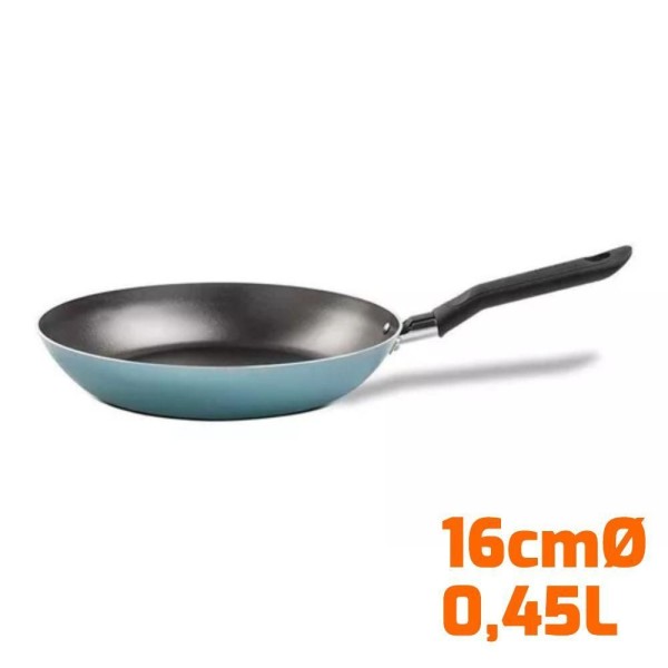 Encontraproduto.com.br - Frigideira Alumínio Antiaderente 0,45l Verde Brinox Com Espátula Frigideira Tramontina