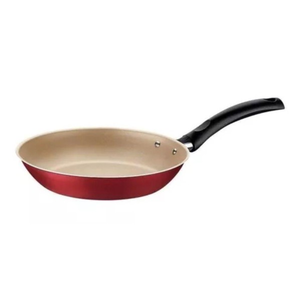 Encontraproduto.com.br - Frigideira Turim Vermelho 0,4l Com Espátula Frigideira Tramontina
