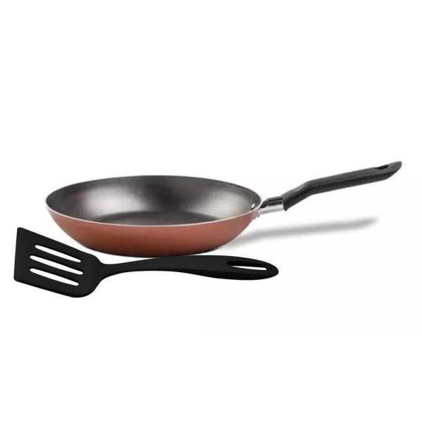 Encontraproduto.com.br - Frigideira Alumínio Antiaderente 0,45 Brinox Com Espátula Frigideira Tramontina