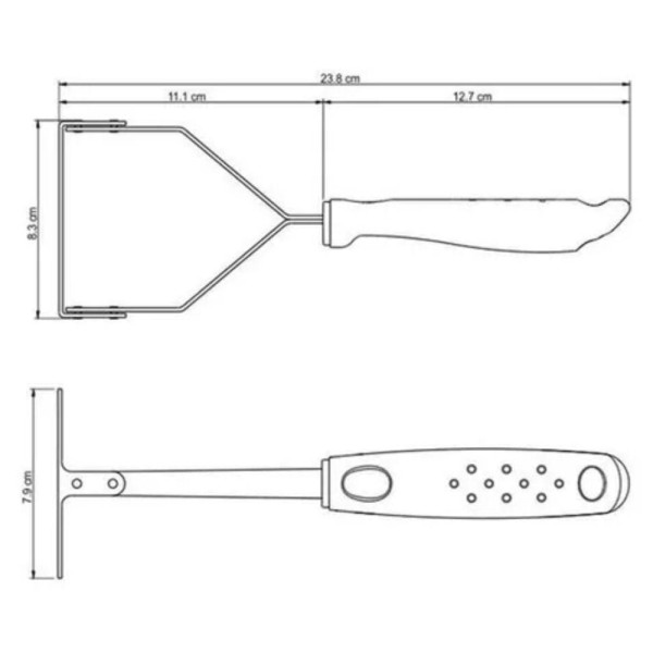 Encontraproduto.com.br - Jogo De Panela De Pressão 6l Vermelha Com Amassador Inox E Concha Tramontina