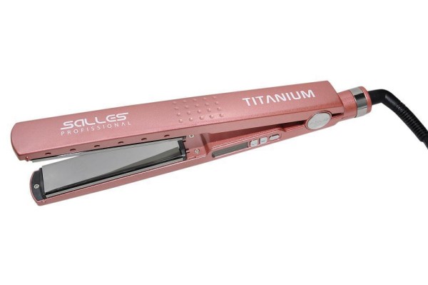 Encontraproduto.com.br - Prancha De Cabelo Titanium Salles Professional Rosa Bivolt