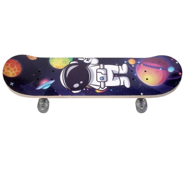 Encontraproduto.com.br - Skate Infantil Radical Shape Estampado Com Lixa Astronauta