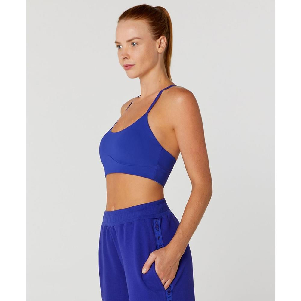 Encontraproduto.com.br - Top Alto Giro Feminino Dupla Face Alças Ajustáveis Com Bojo