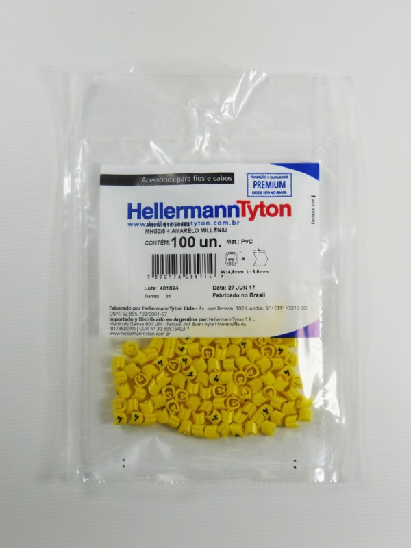 Encontraproduto.com.br - Anilha Millenium Mhg-2/5 (4) 0,5-6Mm Embalagem Com 100 Peças Hellermann