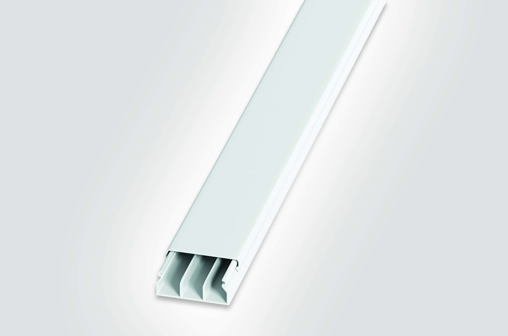 Encontraproduto.com.br - Canaleta HTA com Divisória Hellermann com Adesivo 50 X 20 MM