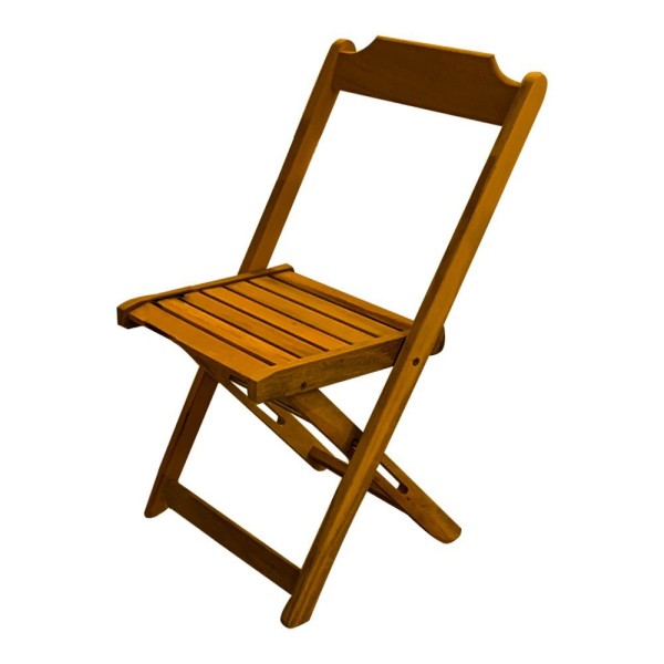 Encontraproduto.com.br - Jogo De Mesa Dobrável 1,20X70 E Mesa Aparador Em Madeira Maciça Com 4 Cadeiras - Mel - Marrom