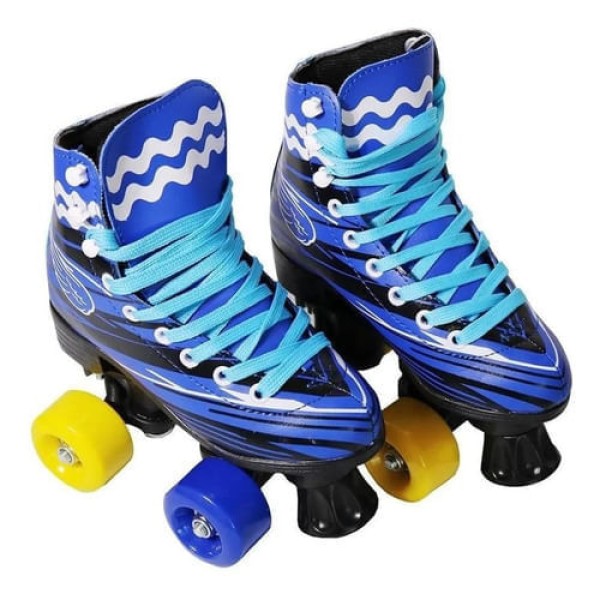 Encontraproduto.com.br - Patins Clássico Roller 34/35 Importway Azul,Rosa