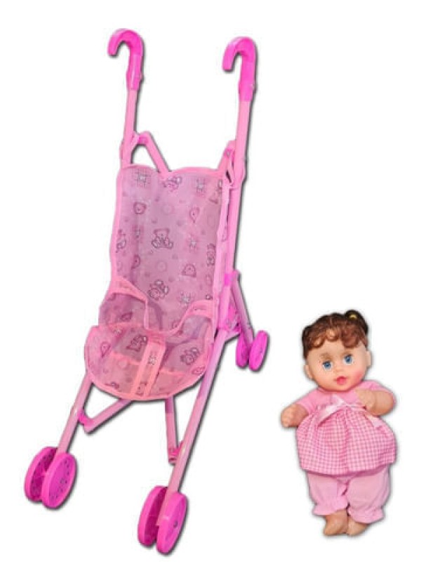 Encontraproduto.com.br - CARRINHO DE BONECA COM BONECA INFANTIL