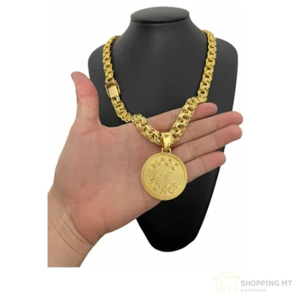 Encontraproduto.com.br - Cordão Corrente Grossa Força Foco Fe Reper E Mcs