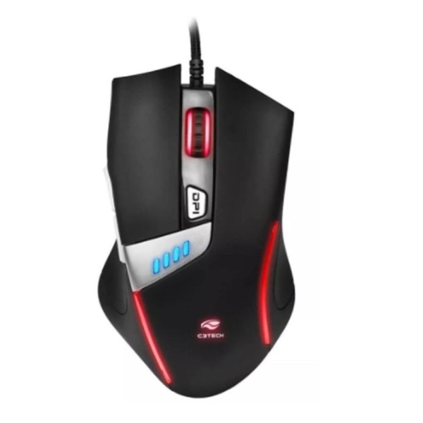 Encontraproduto.com.br - Mouse Usb Gamer C3tech Computador Gamer Cabo De Nylon