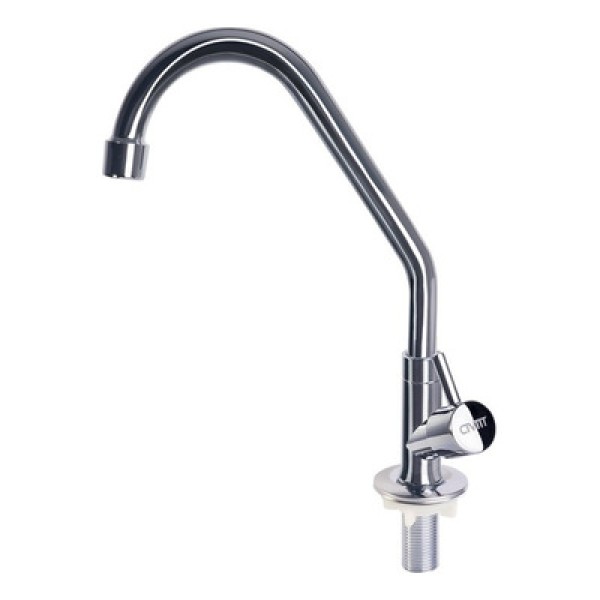 Encontraproduto.com.br - Torneira Cozinha Pia Bancada Metal Cromada Alavanca Civitt