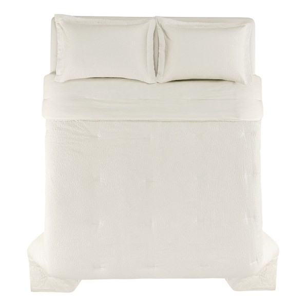 Encontraproduto.com.br - Colcha King com 2 Porta-travesseiros Baumann Branco