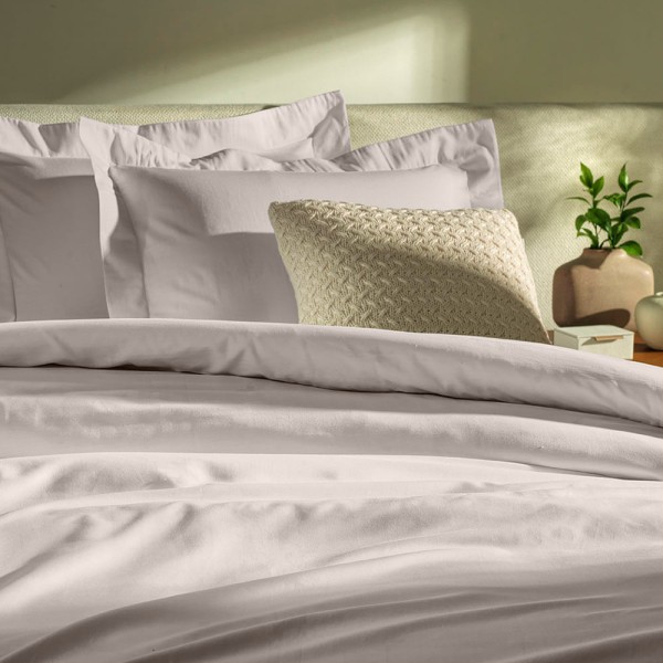 Encontraproduto.com.br - Capa de Duvet Solteiro 270 Fios 100% Algodão Alba Prata