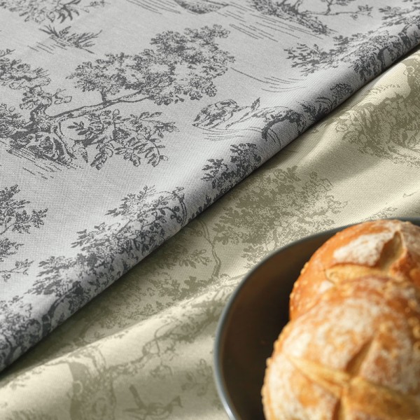 Encontraproduto.com.br - Toalha de Mesa Retangular 6 Lugares Grazia Alecrim