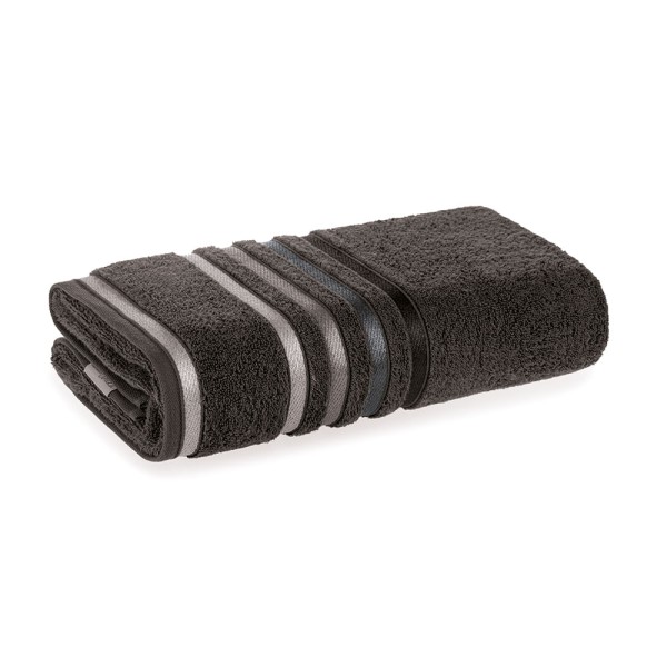 Toalha de Rosto Fio Penteado Lumina Carbono/Cinza