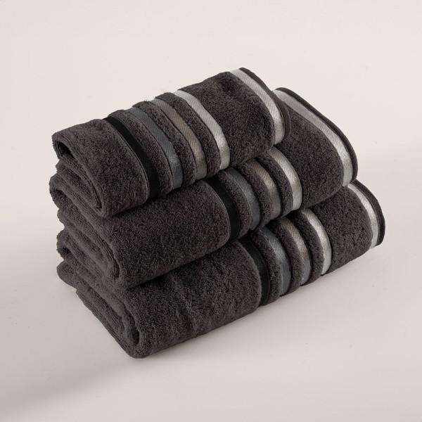 Encontraproduto.com.br - Toalha de Rosto Fio Penteado Lumina Carbono/Cinza