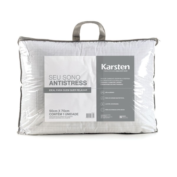 Encontraproduto.com.br - Travesseiro 100% Poliéster Seu Sono Antistress