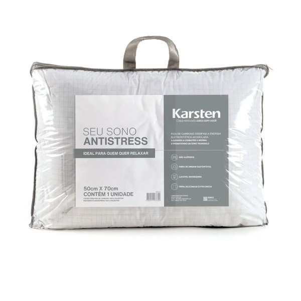 Encontraproduto.com.br - Travesseiro 100% Poliéster Seu Sono Antistress