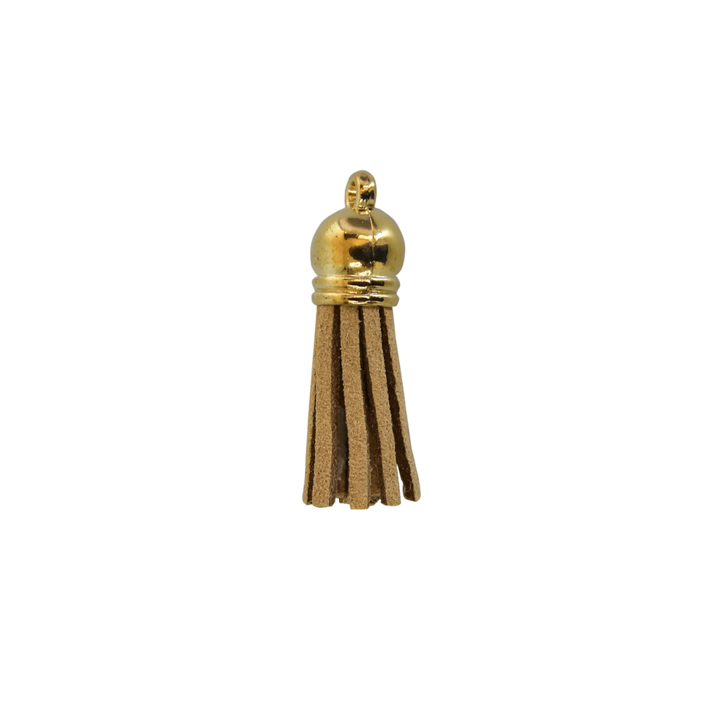 PINGENTE TASSEL CAMURCA 3CM MF-46 A030 MARROM CLARO