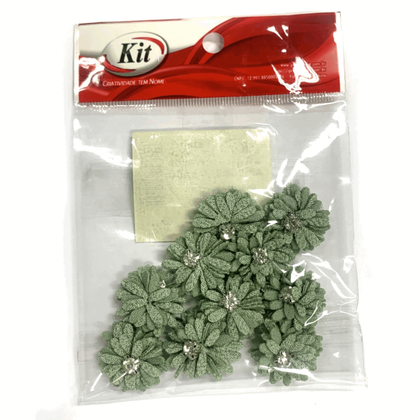 Encontraproduto.com.br - APLICACAO FLOR 19610-11 2.5CM 5 VERDE