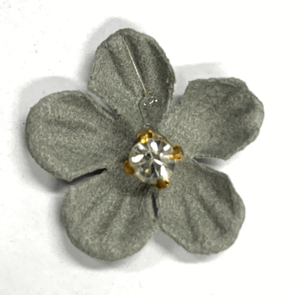 Encontraproduto.com.br - APLICACAO FLOR 19610-23 2.5CM 6 CINZA