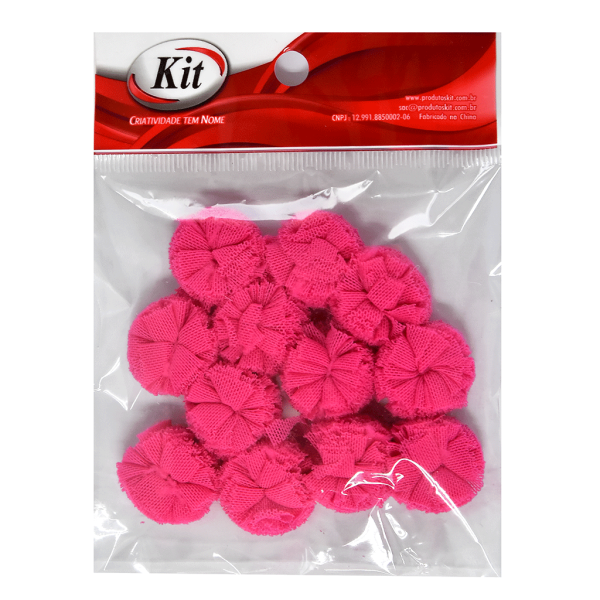 Encontraproduto.com.br - POMPOM DE TULE MF2014 2.5CM 27 PINK