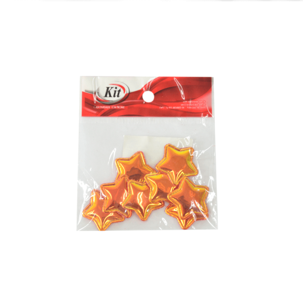 Encontraproduto.com.br - APLICACAO ESTRELA IRISADO 2001B AB 3CM VERMELHO
