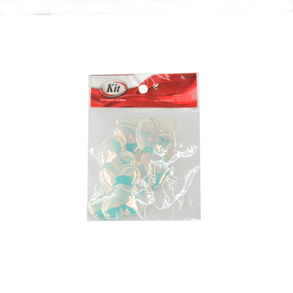 Encontraproduto.com.br - APLICACAO CORACAO IRISADO 2002B AB 3.5CM BRANCO