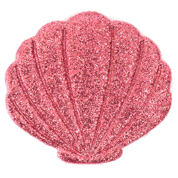 Encontraproduto.com.br - APLICACAO CONCHA GLITTER 2006C 5X5.5CM ROSE