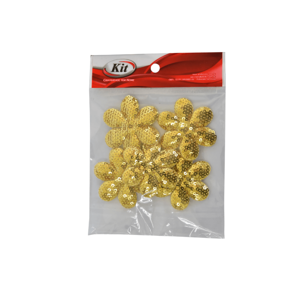 Encontraproduto.com.br - APLICACAO FLOR PAETE 2007D 5X5.5CM DOURADO