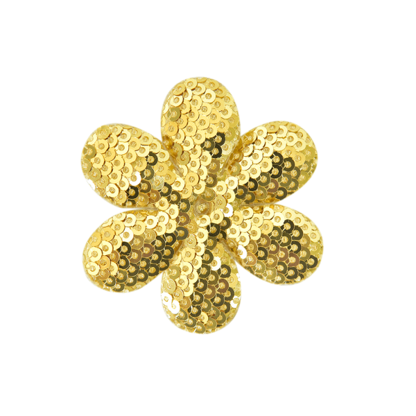 Encontraproduto.com.br - APLICACAO FLOR PAETE 2007D 5X5.5CM DOURADO