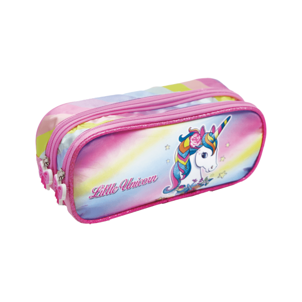 Encontraproduto.com.br - ESTOJO RETANGULAR DUPLO INF F UNICORNIO R. BAK-19104/2