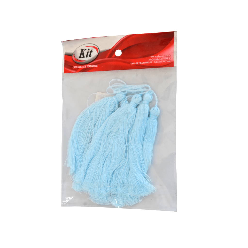 PINGENTE TASSEL  9CM PF-09 104 AZUL CEU