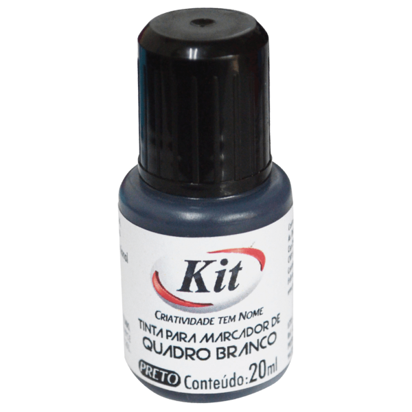 Encontraproduto.com.br - TINTA P/MARCADOR QUADRO BRANCO 20ML R.2301B PRETO
