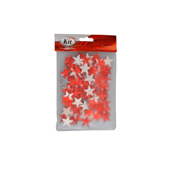 Encontraproduto.com.br - PEDRA ESTRELA FURO 17MM W-19 01 VERMELHO