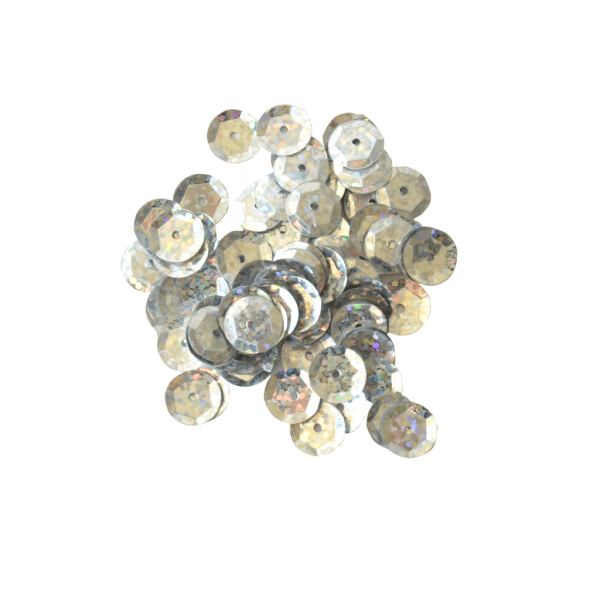 Encontraproduto.com.br - PAETE HOLOGRAFICO SEXT 10MM SLZC10MM 50112 PRATA