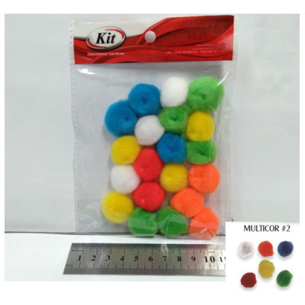Encontraproduto.com.br - POMPOM 25MM PP-2.5 DEGRADE ROSA