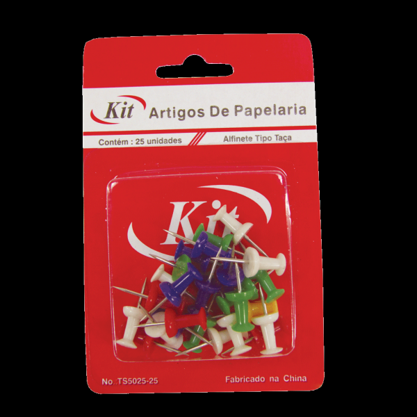 Encontraproduto.com.br - ALFINETE P/MAPA KIT TIPO TACA CORES R.TS5025