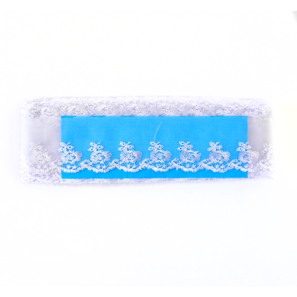 Encontraproduto.com.br - RENDA BORD ORGANZA  5.5CM 100%POLI 157 LN01 BRANCO