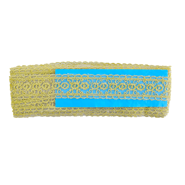 Encontraproduto.com.br - RENDA BORD ORGANZA  4.0CM 100%POLI JX91 OURO