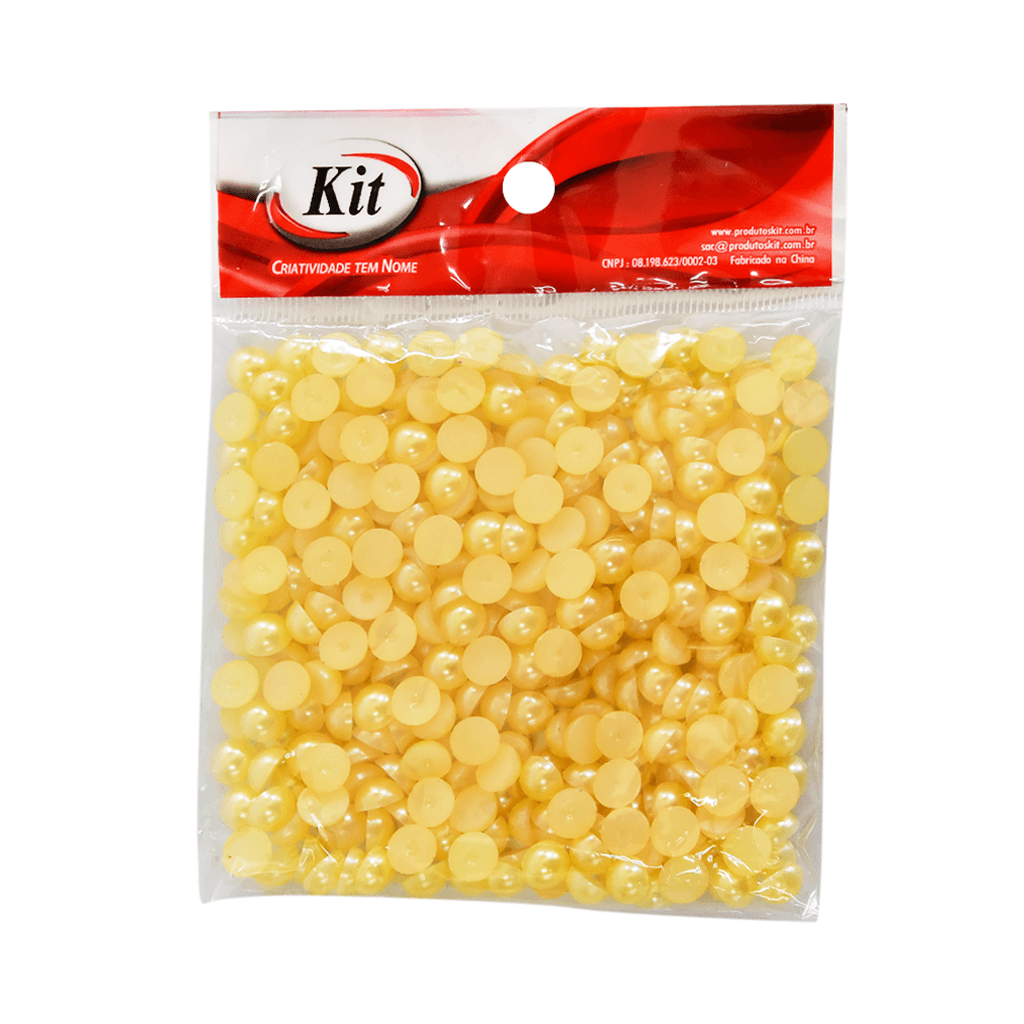 MEIA PEROLA  50GRS  8MM DH-HL8 ZY13 DOURADO