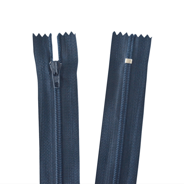 Encontraproduto.com.br - ZIPER NYLON FINO 30CM 226 AZUL MARINHO