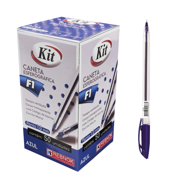 Encontraproduto.com.br - CANETA KIT F1 PONTA MEDIA 1 0 MM AZUL