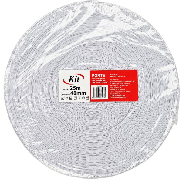 Encontraproduto.com.br - ELASTICO FORTE 40MM BRANCO