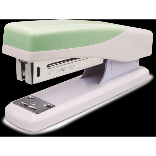 Encontraproduto.com.br - GRAMPEADOR KIT PASTEL 12FLS HJ-0028
