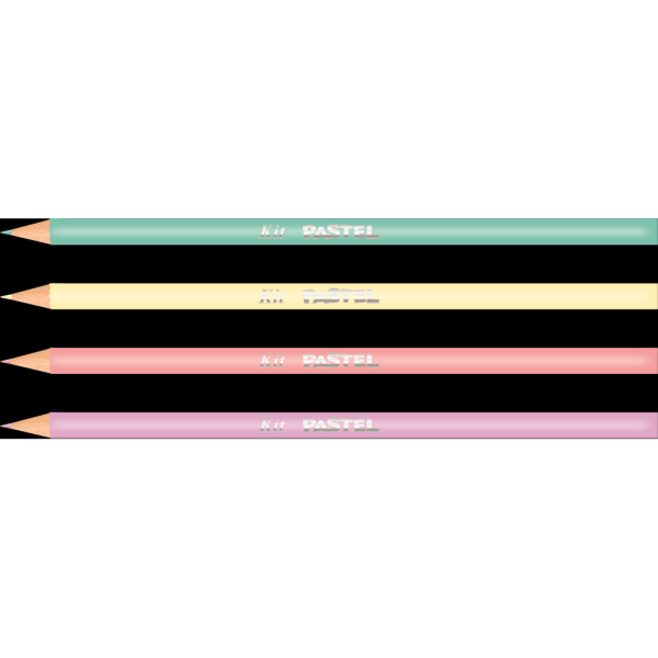 Encontraproduto.com.br - LAPIS DE COR 12 CORES KIT PASTEL R.PA12