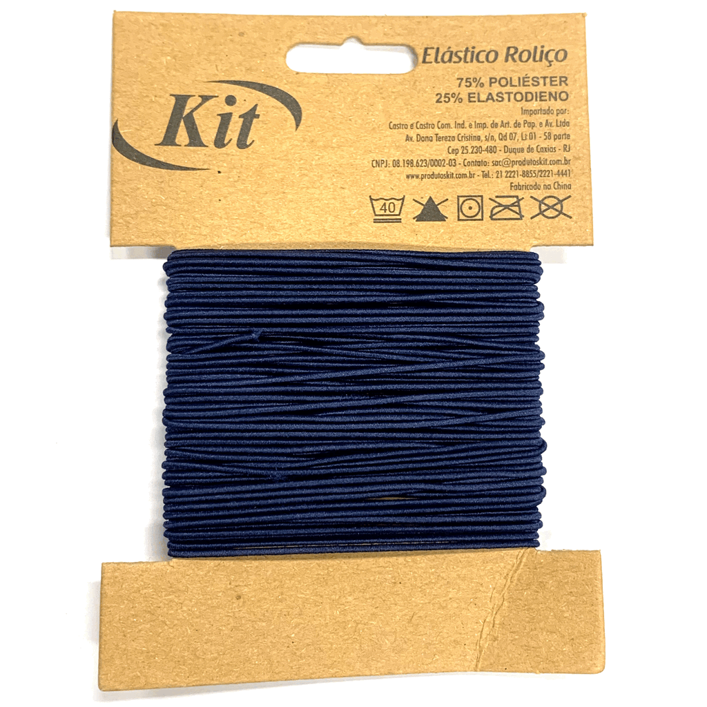 Encontraproduto.com.br - ELASTICO ROLICO 10MTS 1MM 22R1-10C MARINHO