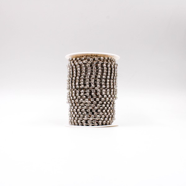 Encontraproduto.com.br - CORRENTE DE STRASS SEPARADA SS 20 EM VIDRO COM 30 M