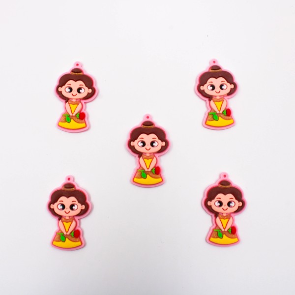 Encontraproduto.com.br - PINGENTE BELA 45X27MM EMBORRACHADO COM 50 PEÇAS
